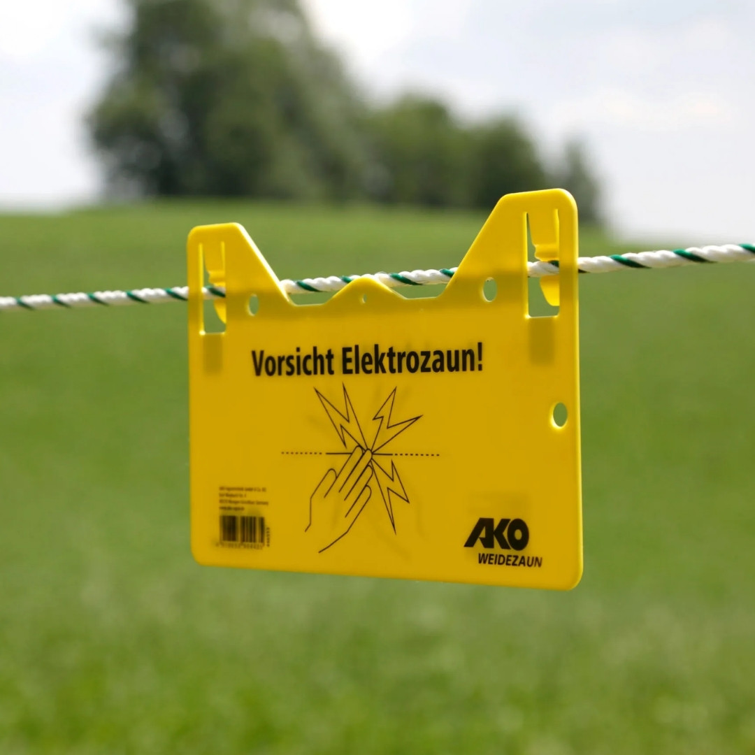 Znak upozorenja za električnu ogradu plastični